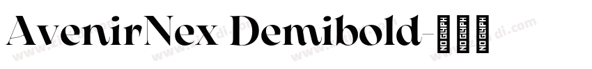 AvenirNex Demibold字体转换